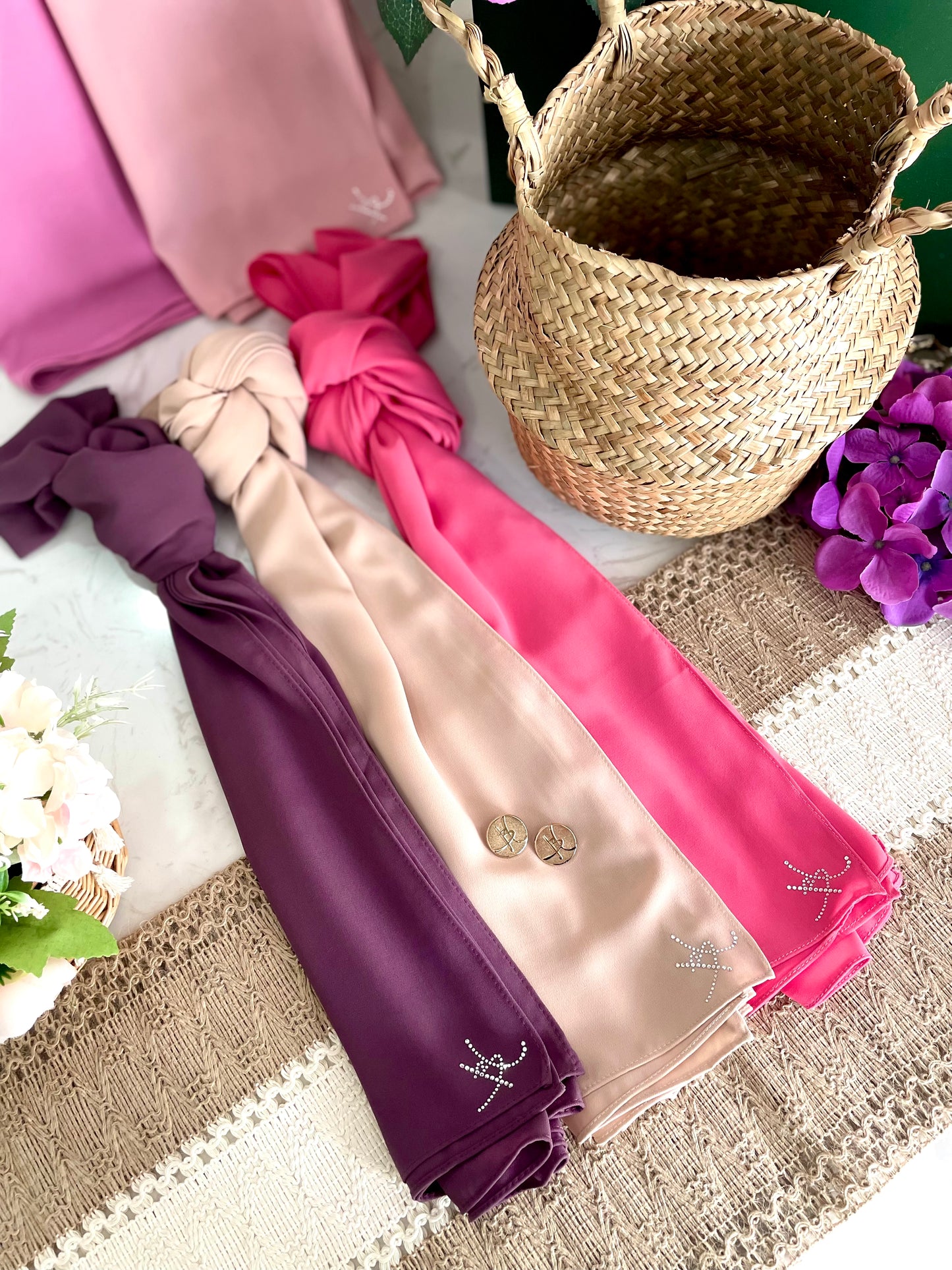 Long Shawl Nadra Luxe - 20 Black Plum