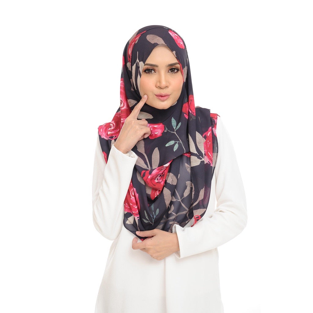 Instant Shawl Lily - 56 Roses Plum