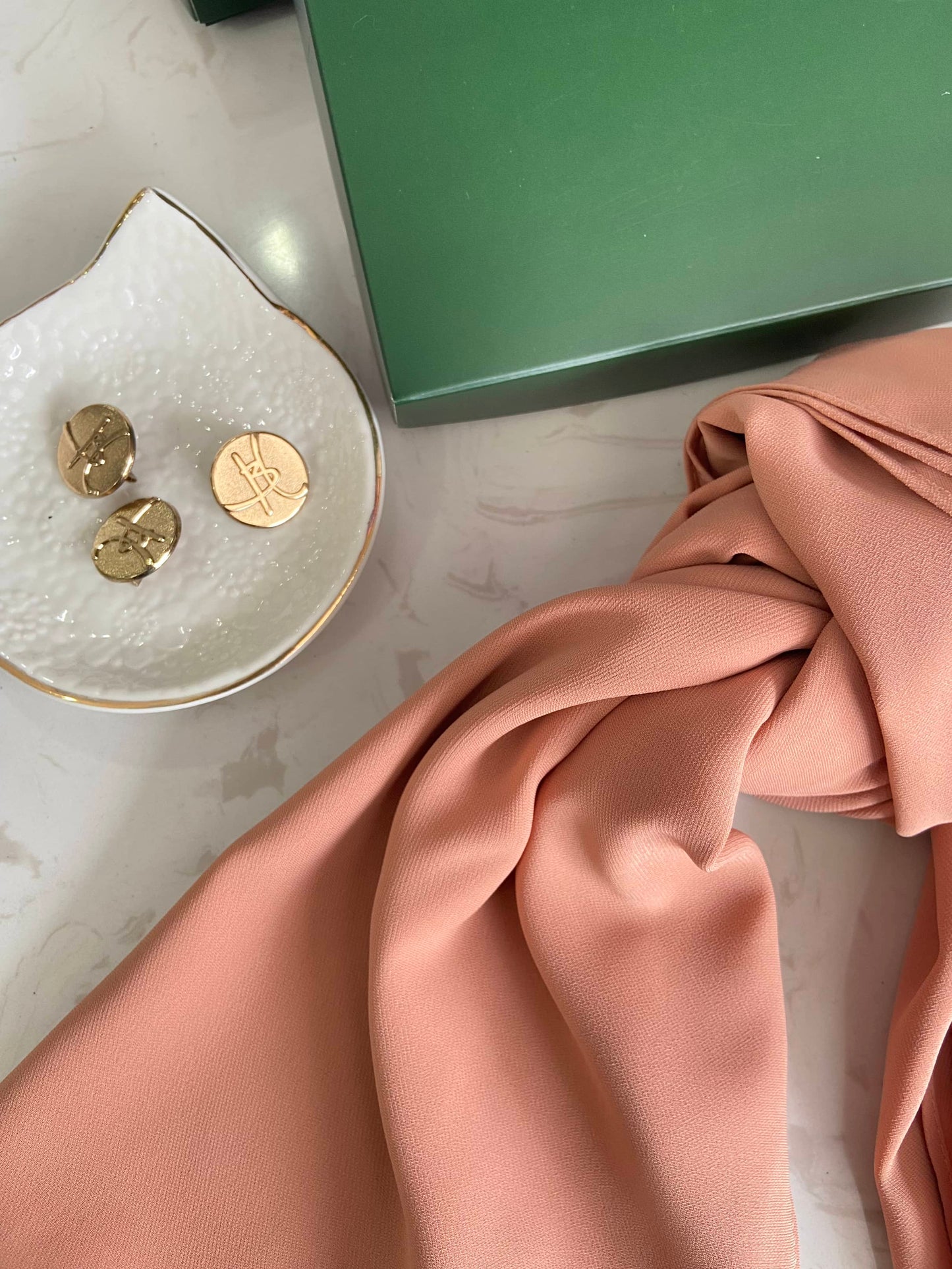 Long Shawl Nadra - Shell Coral