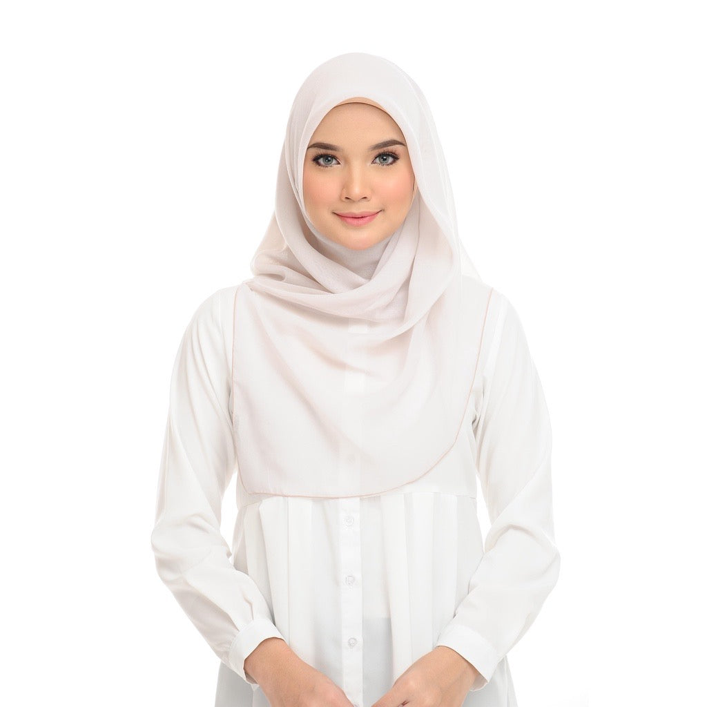 Tudung Bawal Maira Square - Silver Birch