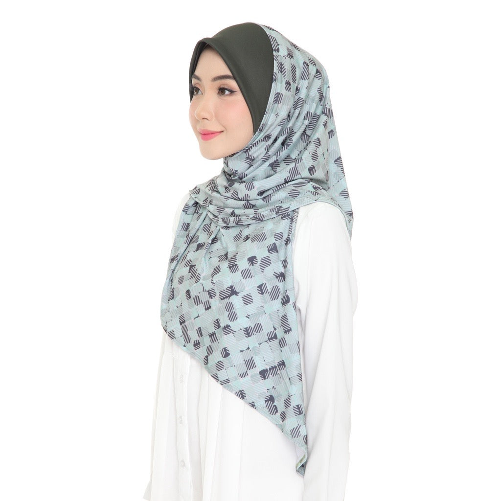 24 Tudung Instant Raisya - Aqua Mesh