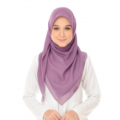 Tudung Bawal Maira Square - Purply Shades