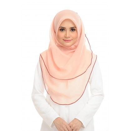 Tudung Bawal Maira Ruffle - Sandy Shades