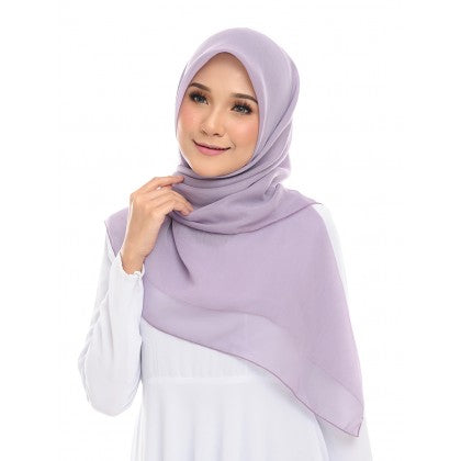 Tudung Bawal Maira Square - Purply Shades