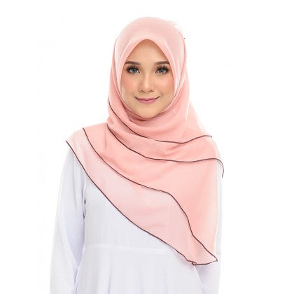 Tudung Bawal Maira Ruffle - Earthy Shades