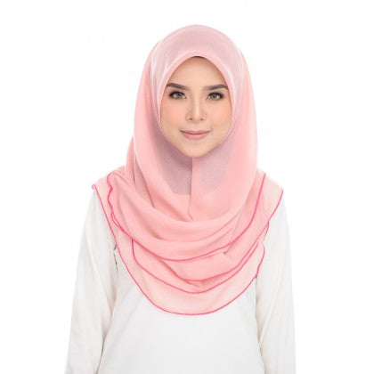 Tudung Bawal Maira Ruffle - Earthy Shades