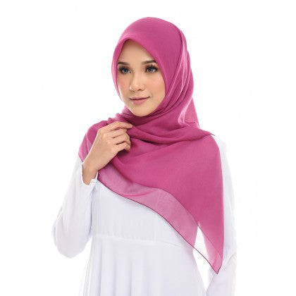 Tudung Bawal Maira Square - Purply Shades