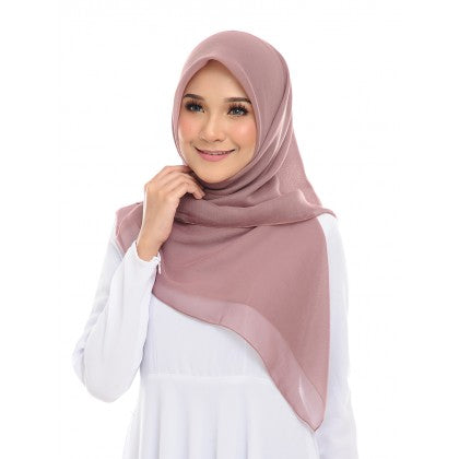 Tudung Bawal Maira Square - Purply Shades