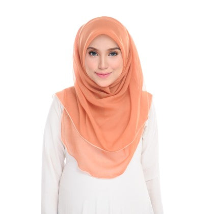 Tudung Bawal Maira Ruffle - Earthy Shades