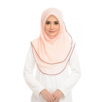 Tudung Bawal Maira Ruffle - Sandy Shades