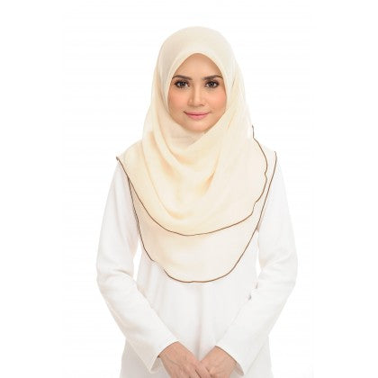 Tudung Bawal Maira Ruffle - Light Shades