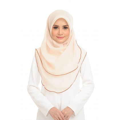 Tudung Bawal Maira Ruffle - Light Shades