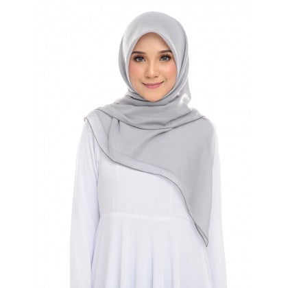 Tudung Bawal Maira Square - Cloudy Shades