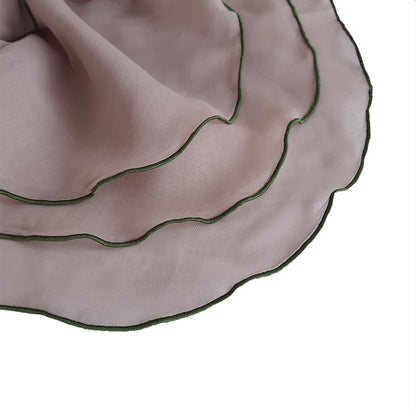 Tudung Bawal Maira Ruffle - Plaza Taupe