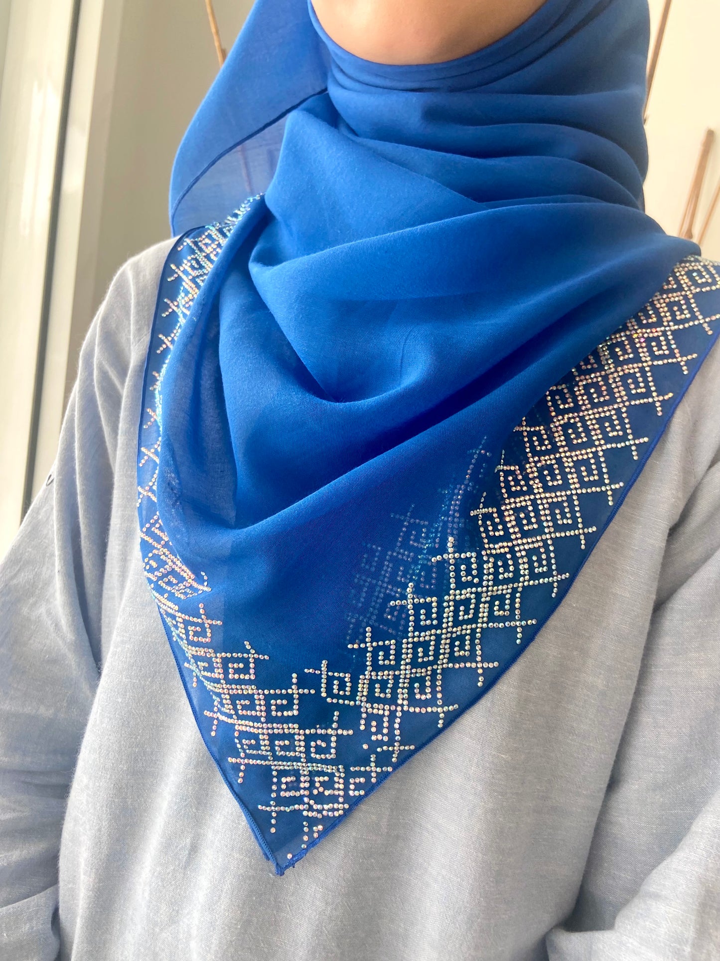 Tudung Bawal Maira Bling - 54 Blue Quartz