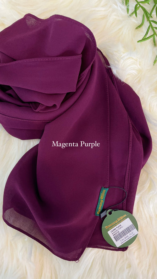 Laura Long Shawl - 44 Magenta Purple