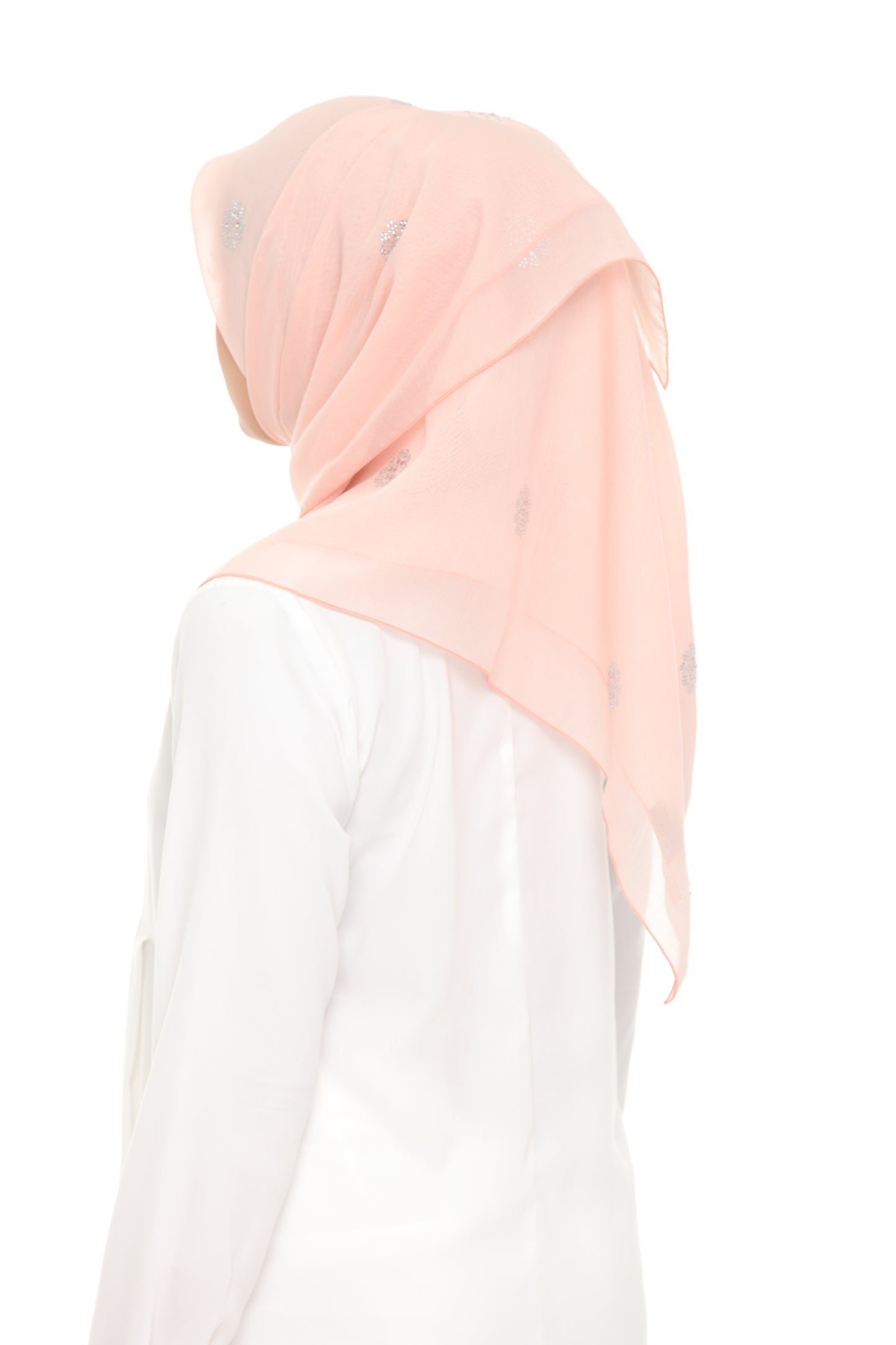 Tudung Bawal Maira Bling - 15 Pale Peach