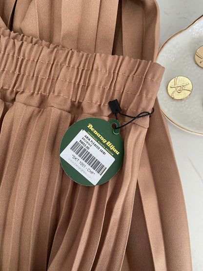 Aria Pleated Skirt - 12 Brownie