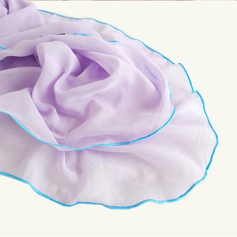 Tudung Bawal Maira Ruffle - Lavender Violet