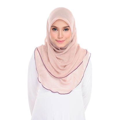 Tudung Bawal Maira Ruffle - Warm Sand