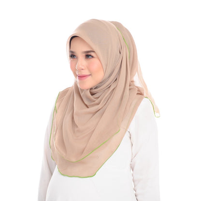 Tudung Bawal Maira Ruffle - Desert Sage