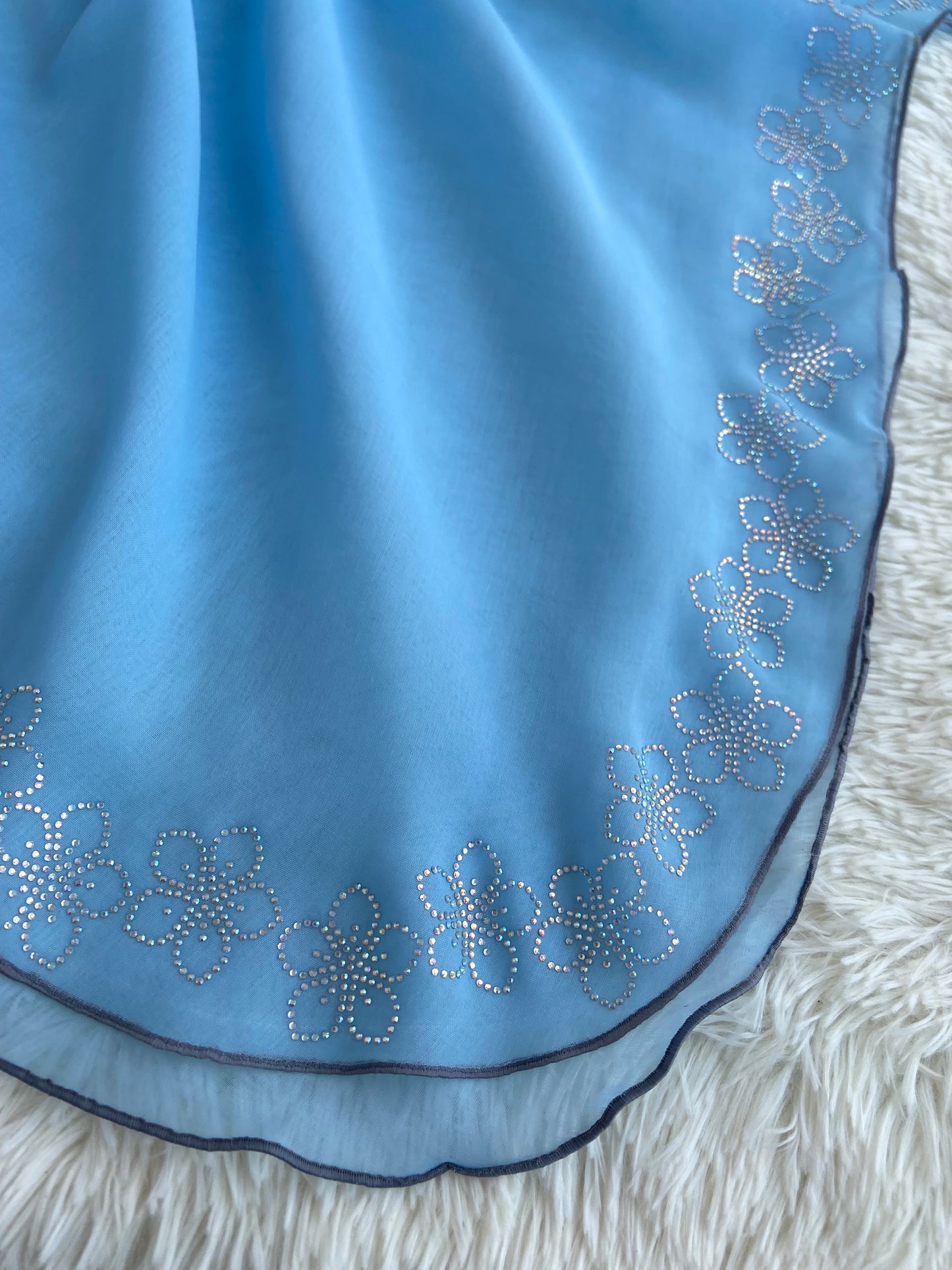 Tudung Bawal Maira Bling - 50 Delicate Blue