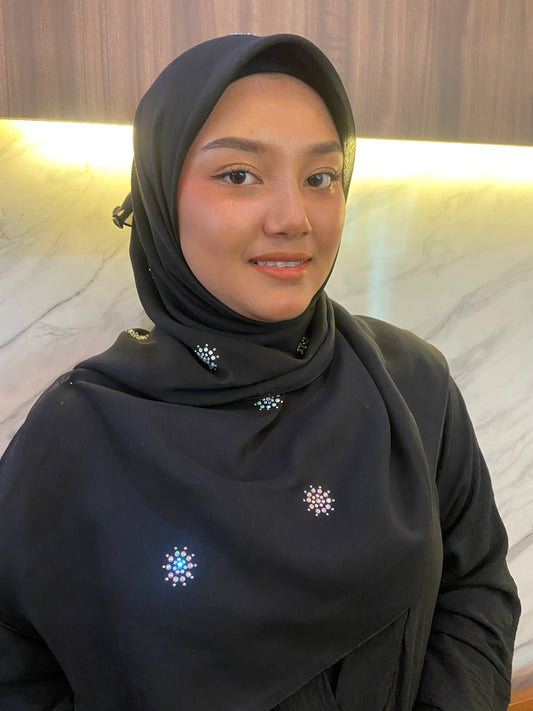 Tudung Bawal Maira Bling - 81 Black