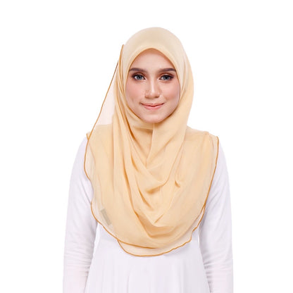 Tudung Bawal Maira Ruffle - Jojoba