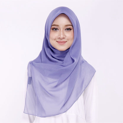 Tudung Bawal Maira Square - Purple Impression