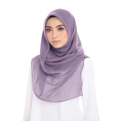 Tudung Bawal Maira Square - Vintage Violet