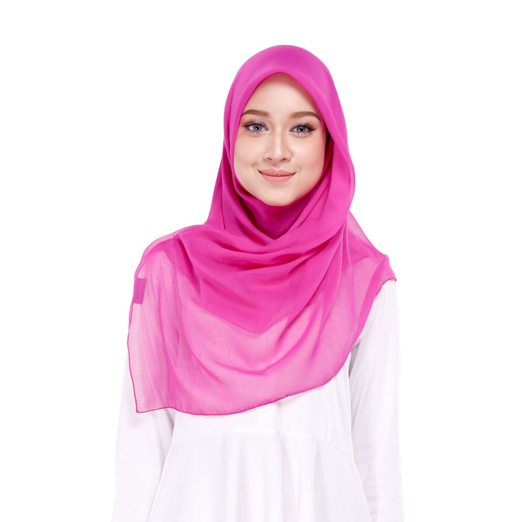 Tudung Bawal Maira Square - Deep Orchid