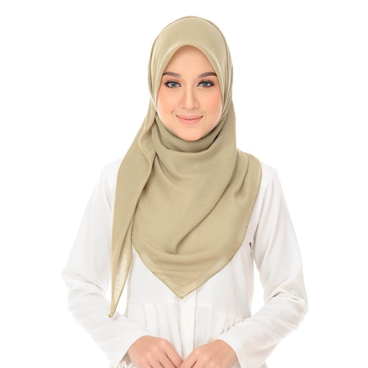 Tudung Bawal Maira Square - Leaf Green