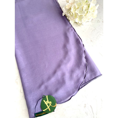 Tudung Bawal Zara Ruffle - 18 Lavender Grey