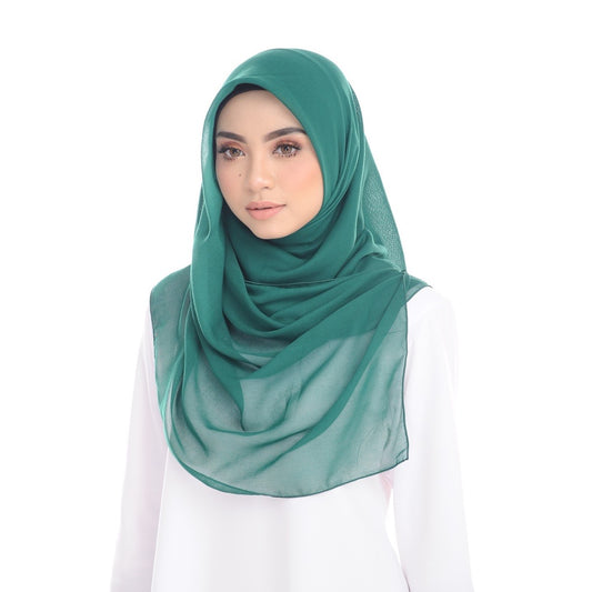 Tudung Bawal Maira Square - Rollie Green