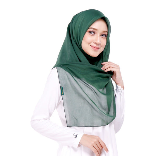 Tudung Bawal Maira Square - Dark Green