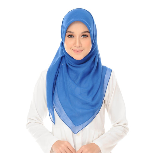 Tudung Bawal Maira Square - Blue Quartz