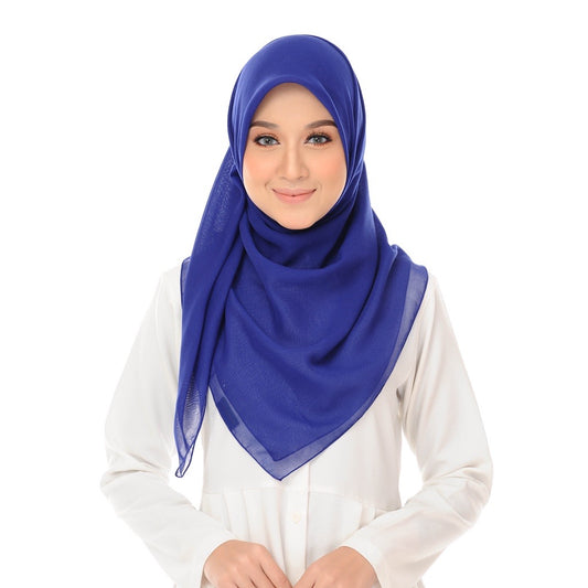 Tudung Bawal Maira Square - Twilight Blue