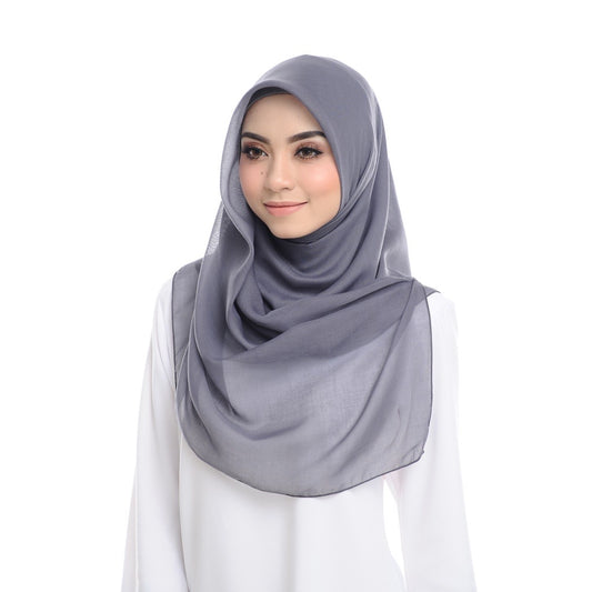 Tudung Bawal Maira Square - Stone Grey