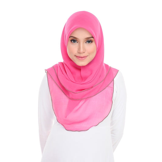 Tudung Bawal Maira Ruffle - Vivacious