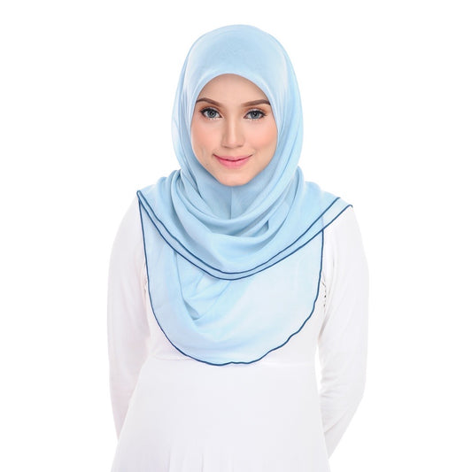 Tudung Bawal Maira Ruffle - Island Paradise