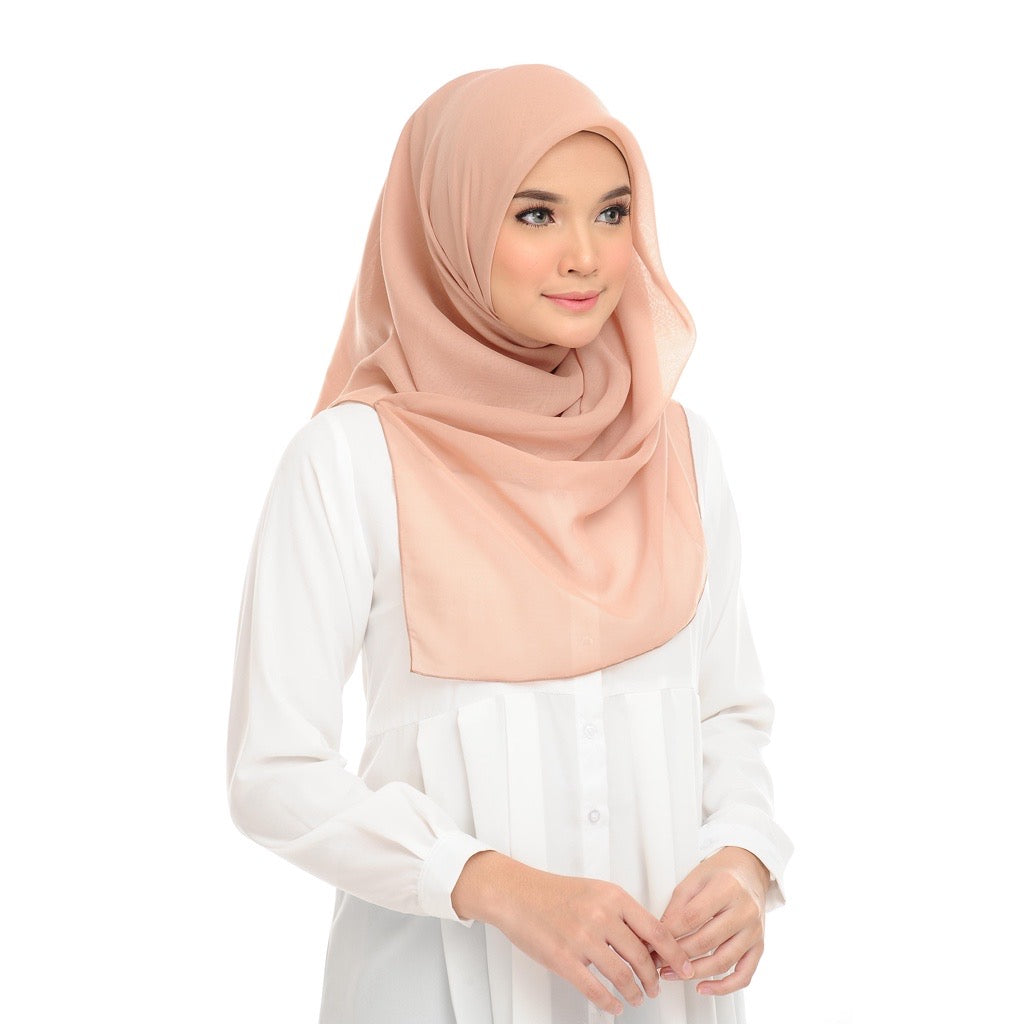 Tudung Bawal Maira Square - Cuban Sand