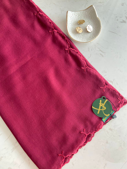 17 Bawal Sulam Kesuma - Rumba Red