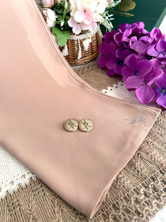 Long Shawl Nadra Luxe - Cream Tan