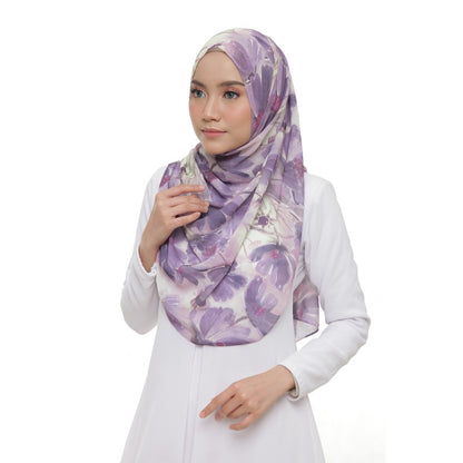 Long Shawl Lisa - Purple Daisy