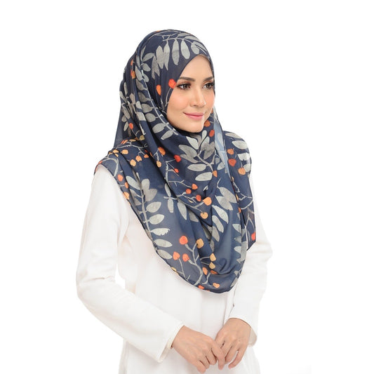 Instant Shawl Lily - Charcoal Fantasy